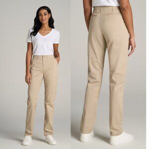 AMERICAN TALL HIGH RISE TAPERED CHINO PANTS (NWOT)